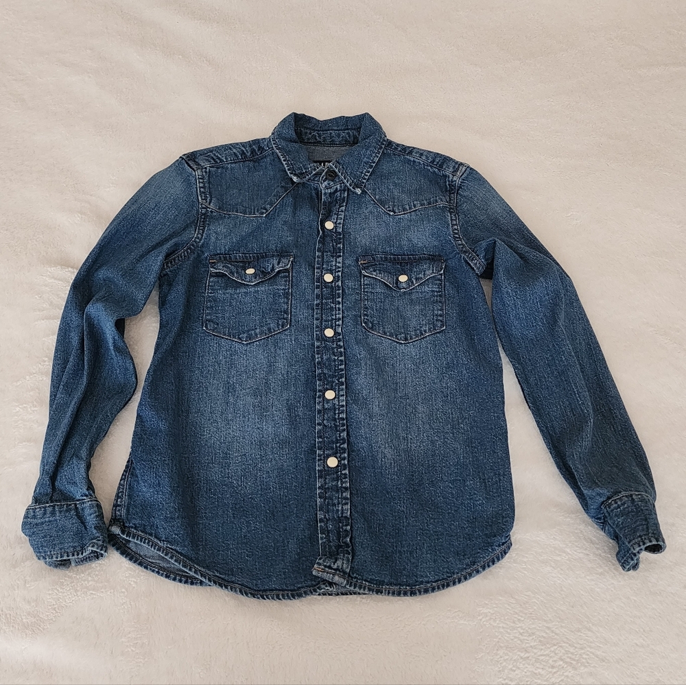 Gap Light Denim Long Sleeve Shirt